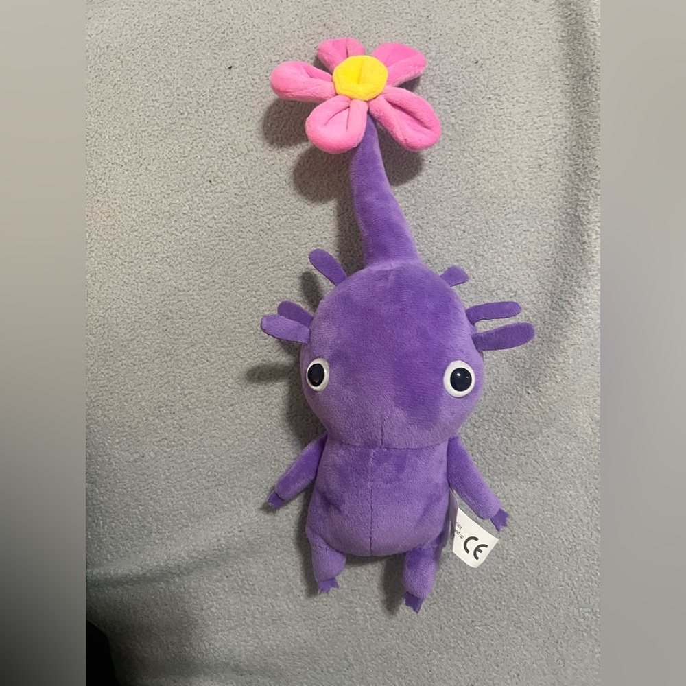 Purple Plush Toy with Pink Flower